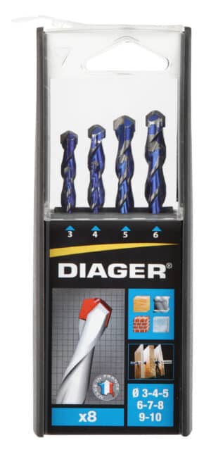 DIAGER multimaterial poranteräsarja 8-os.