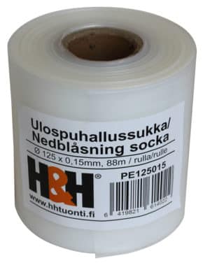 Ulospuhallussukka Ø125 x0,15mm, 88m